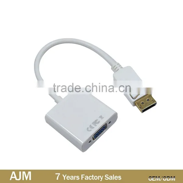 displayport DP to VGA Cable for PC devices to Moniter 1080P