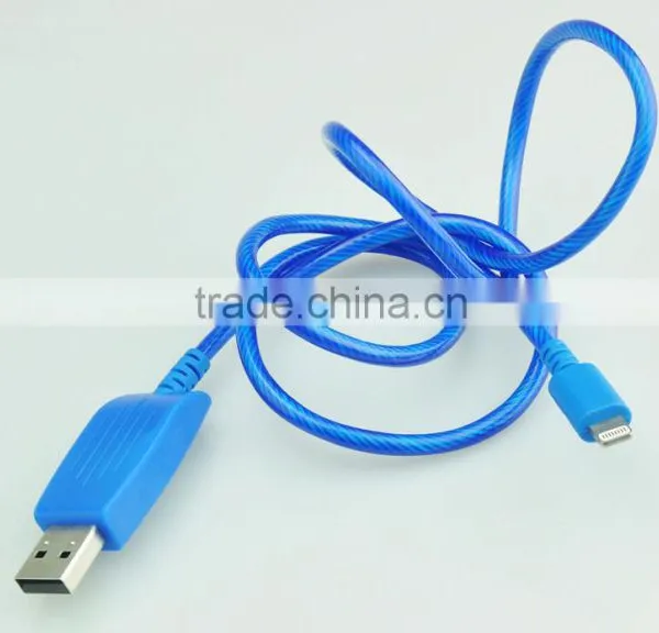 2015 Hot Selling Micro USB Data Cable With LED Light for Iphone/Ipad photo-4