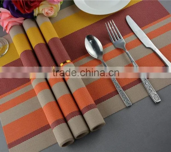 Manufacturers Selling Fashion Color Heat Insulation Pad High-grade Table Mat PVC Coasters Placemat Commodity photo-6