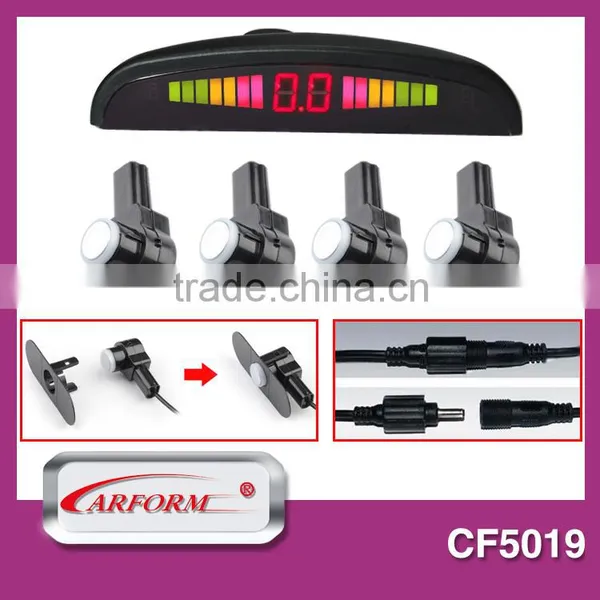 LED Digital Display Parking Sensor With 4 Detachable Waterproof Ultrasonic Sensor