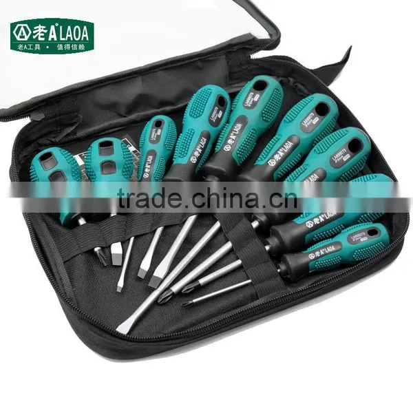 9pcs Cr-V Steel Screwdriver Set Crossed and Slotted Screwdriver photo-6
