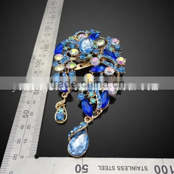 Elegant Vintage Green Fashion Brooch For Wedding Invitation photo-2