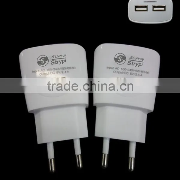 NEW 2.4A Fast Mobile Phone Charger Dual Usb Charger photo-3