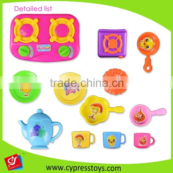 Pretend Play Toy Cookware Plastic Kitchen Tableware Toys Educational Play Set photo-4