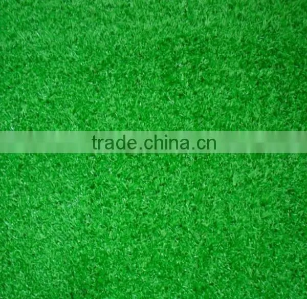 Natural Looking Fake Lawn Mat for Landscaping, Straight+curled Monofilament 4 Tones in Green Color, High Density photo-2