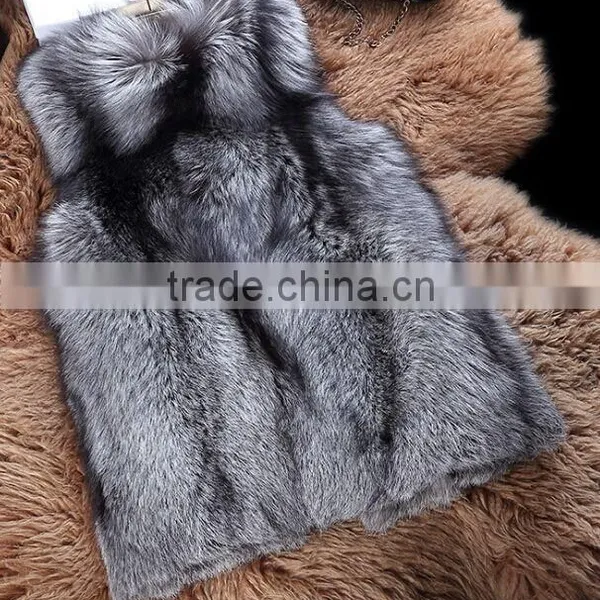 Fluffy and Smooth 100% Real Fox Fur Vest photo-5