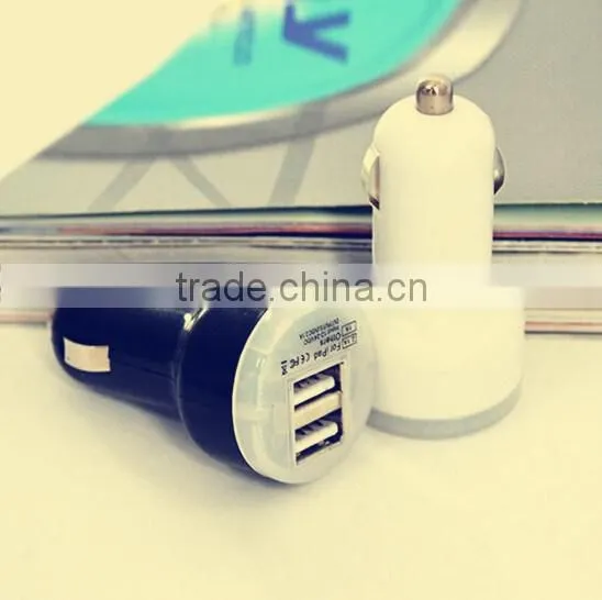 2015 Hot Selling High Quality Colorful Design 5V 2.1A Portable Dual USB Car Charger for Iphone 6/iphone 6 Plus photo-2