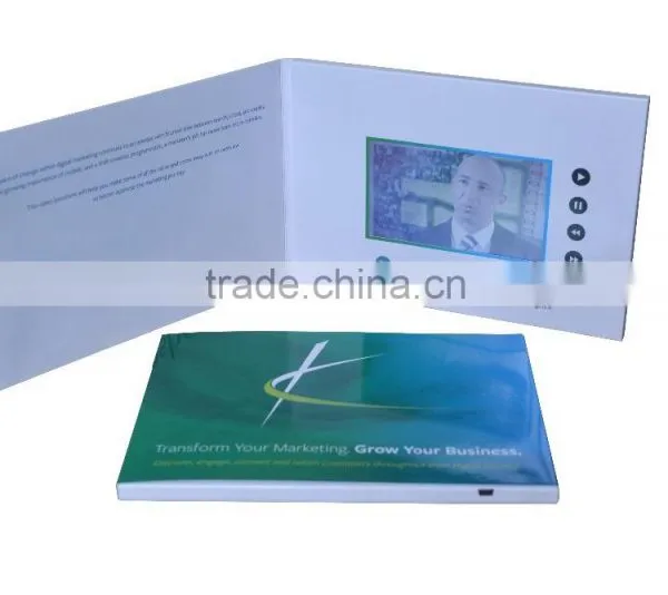 Customized Printing LCD Video Business Card 4.3inch Video Brochure photo-3