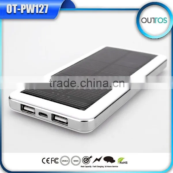 Bulk Buy From China 12000mah Power Bank Rohs Solar USB Charger for Iphone 6 photo-4