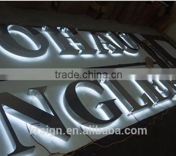 Custom Wall Back Lighted LED Alphabet Letter Backlit 3D Sign photo-4
