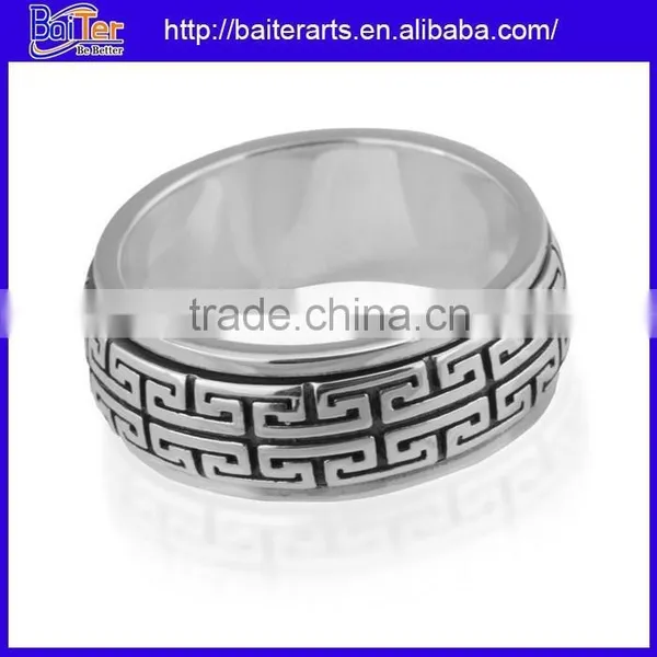 Men And Women Polished Solid Pure 999 Sterling Silver Vintage Engagement Band Rings photo-4