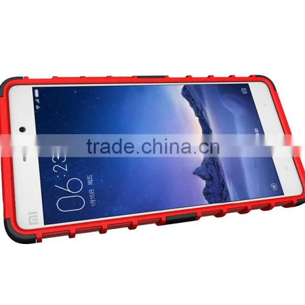 Hot Selling Kickstand Hybrid Heavy Duty Armor Shockproof Phone Case For Xiaomi For Redmi 3 photo-6