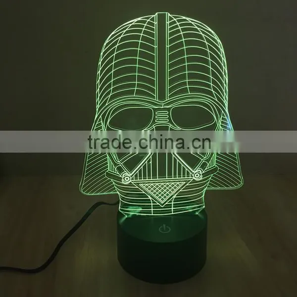 7 Color Changing LED 3D Table Lamp photo-4