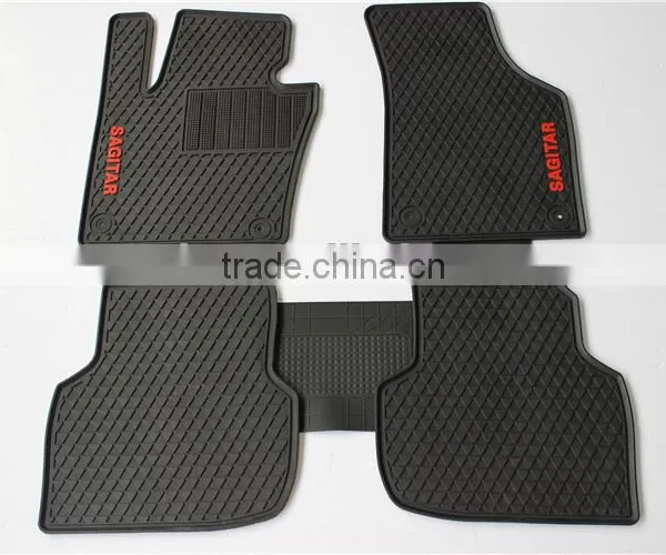 Black All Weather 3D Rubber Floor Mats 5 PC for Car Truck SUV for VW Sagitar photo-4