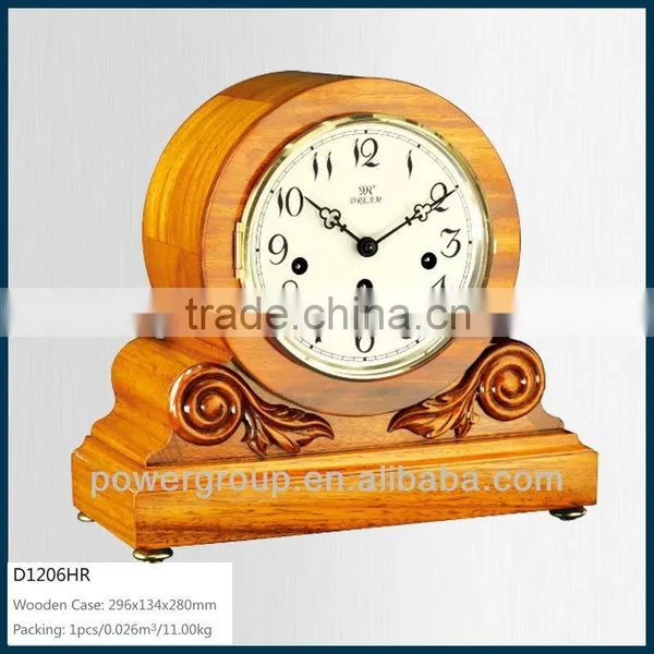 Nice Design Wooden Desk Clock for Room Decoration Good Quality PW1206HR
