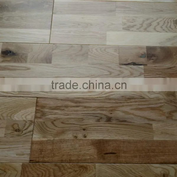 3-strip White Oak Solid Hardwood Flooring photo-2