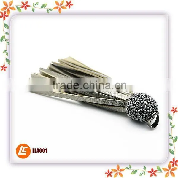 High Quality Real Leather Tassels for Shoes and Bags for Bracelets for Jewelry photo-3