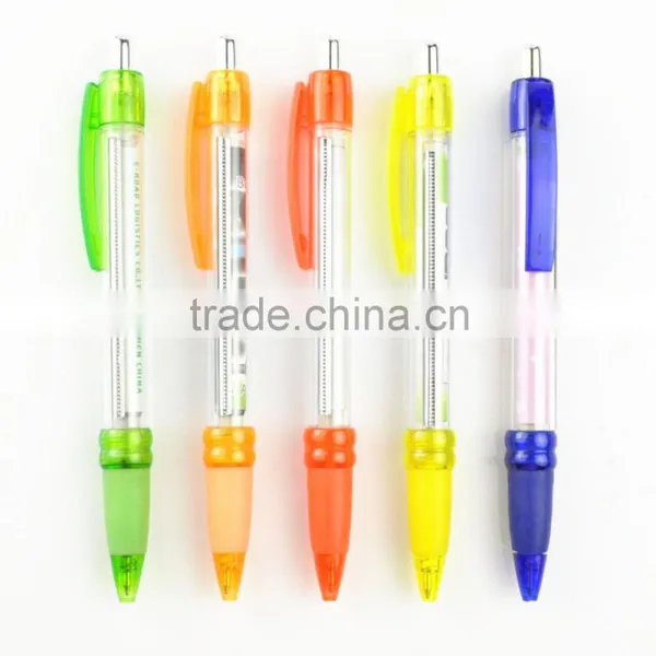 Full Color Logo Printed Advertising Banner Plastic Ball Pen photo-5