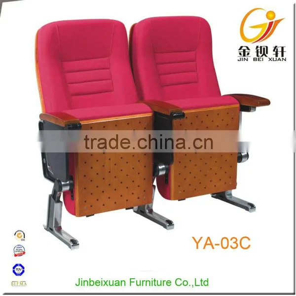 Movie Theare Wood Armrest Lecture Room Chair photo-5