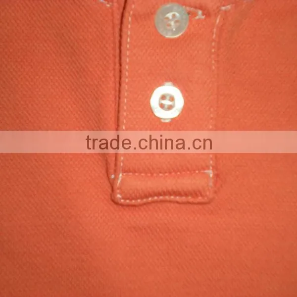 2015 Pure Cotton Garment Dye Polo Shirts With Garment Wash Result photo-3