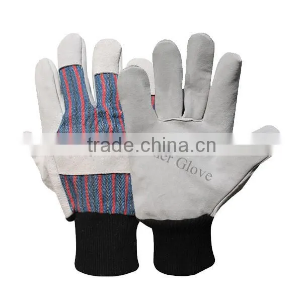 Cut and Tear Resistance Cow Skin Farm Work Gloves photo-2