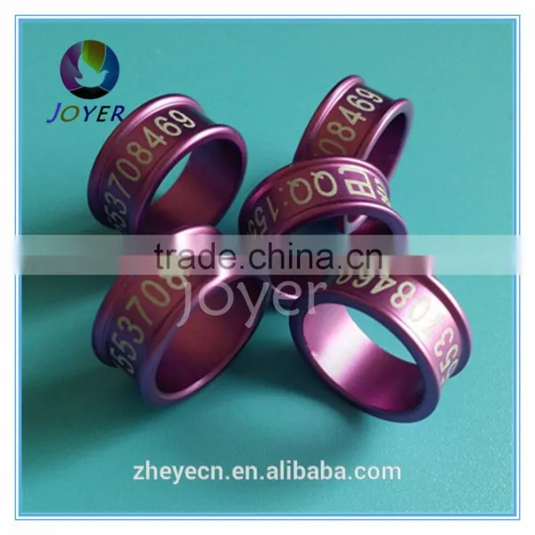 2016 Year 16colors 6mm Aluminium Ring for Love Bird Can Put Picture on the Ring photo-3