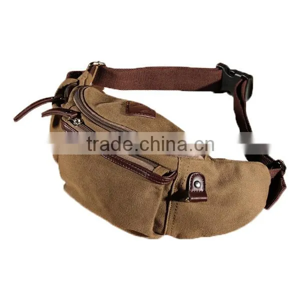 Fashion Canvas Waist Bag for Men/tool Waist Pouch