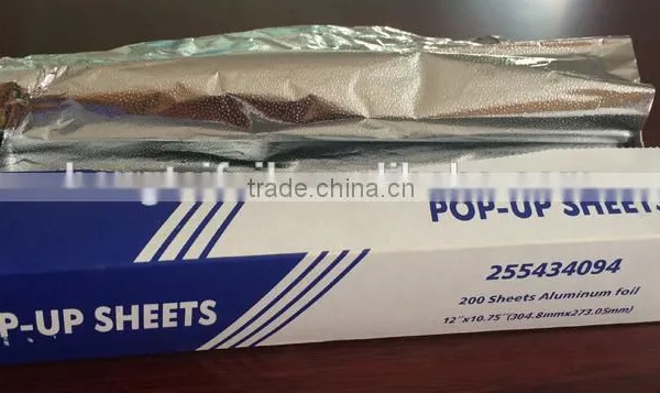 Airline Catering Colored Aluminum Pop up Foil Sheets