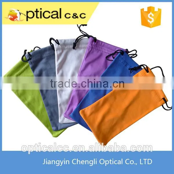 Cheap Microfiber Glasses Packaging Drawstring Pouch