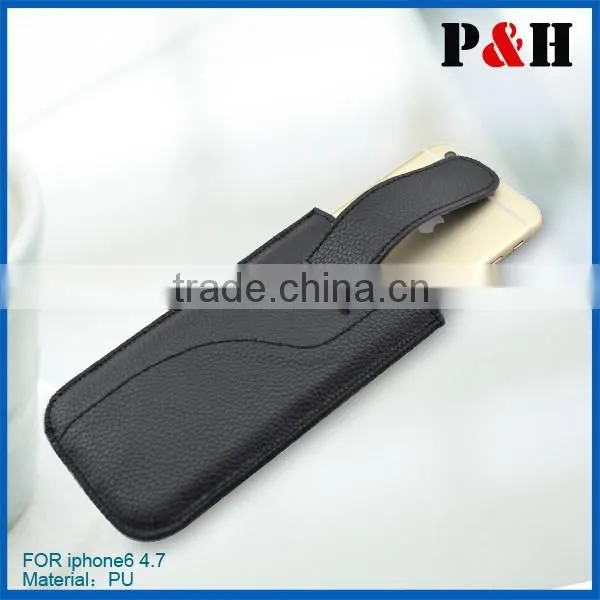 2014 Newest Pull Tab Leather Skin Pouch Pocket Leather Cover Case for IPhone 6 4.7 Inch photo-3