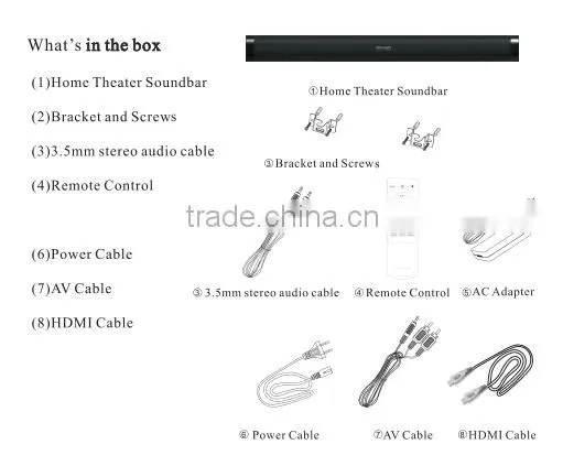 Newest High Quality Wireless Home Theater MAXXBASS Lazer Sound Bar/ Soundbar Speaker photo-2