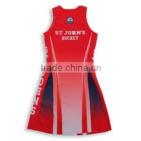 Latest Design Custom Sublimated Team Women Cheap Netball Dress photo-6