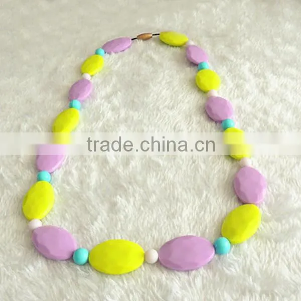 Chewable Silicone Beads,silicone Jewelry Necklace,FDA Certified Silicone Necklace