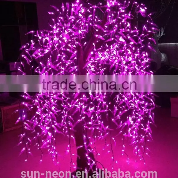 Outdoor Waterproof Artificial Led Weeping Willow Tree Lighting/ Led Lighted Willow Tree Lights photo-5