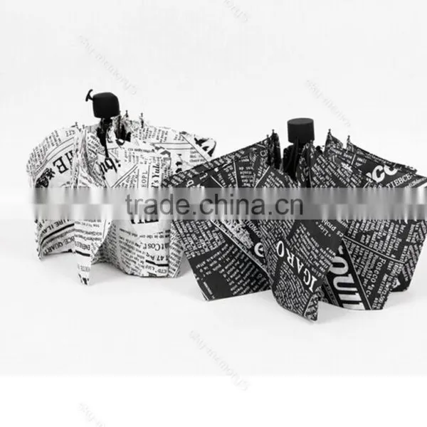 Newspaper Printing Manual Open 3 Section Umbrella photo-6