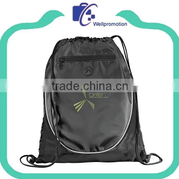 Wholesale Polyester Sports Drawstring Bags Backpack With Logo photo-4