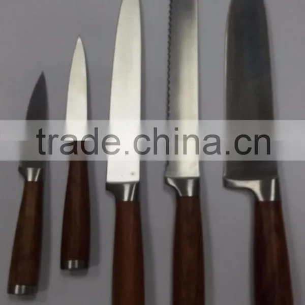 High-end Color Wood Handle 7 Sets of Knives photo-4