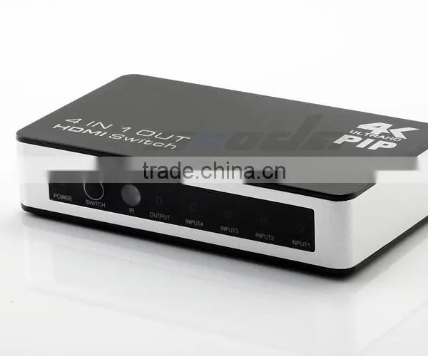 Full HD 1080P 4x1 HDMI Switch 4 Port HDMI Splitter Switcher Support HDMI 3D 4K*2K Picture in Picture Remote Control photo-5