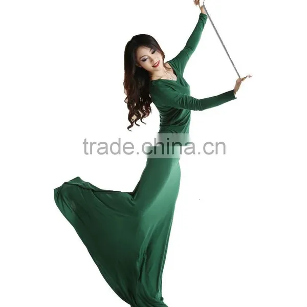 2014 Wuchieal Wholesale Comfortable Modal Belly Dance Dress Costume for Practice in Winter and Autumn Quality Choice photo-4