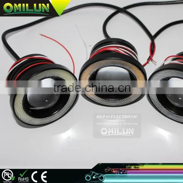 2016 New Design 3inch 76mm 30W LED Fog Angel Eyes Light With Optical Glass Lens for Most of Cars photo-5