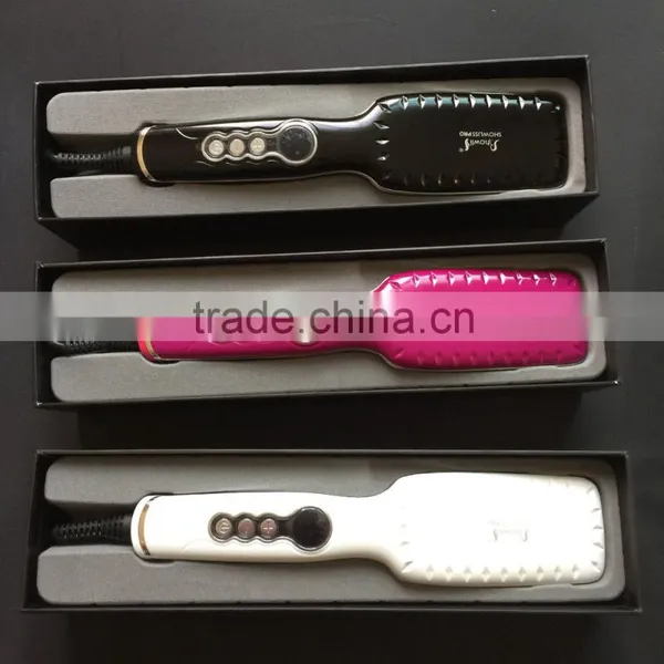 Ceramic Brush Hair Straightener LCD and MCH Heater WhatsApp 008613509227307 photo-5