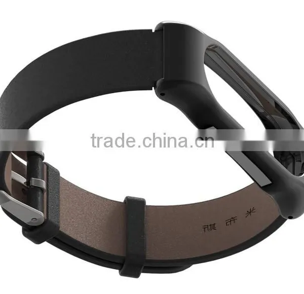 MIJOBS Replacement Bracelet For Xiaomi Mi Band 2 Genuine Leather Wristband photo-3