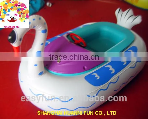 High Quality Inflatable Electric Bumper Boats Swan Floating Boat photo-3