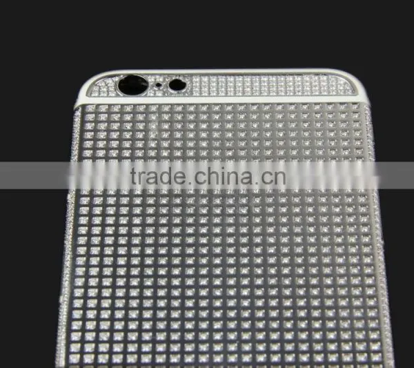 Silver Electroplating for IPhone 6 24k Gold Plated Crystal Housing photo-5