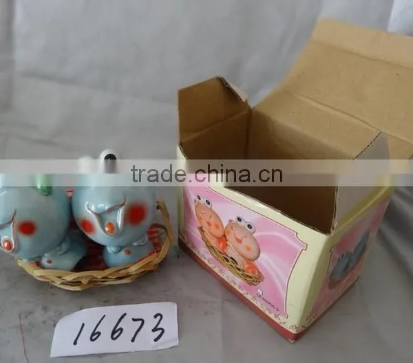 Ceramic Frog Salt and Pepper Shaker Custom Design photo-2