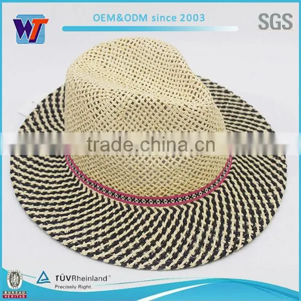 High Quality Wholesale Cheap Summer Paper Cowboy Straw Hat photo-3