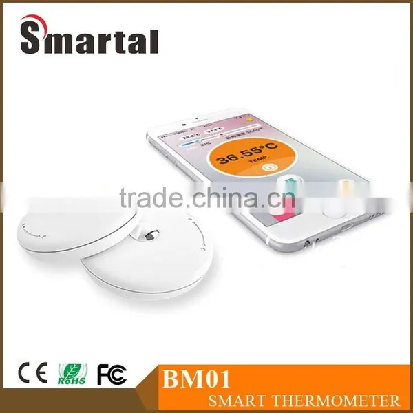 Bluetooth 4.0 Waterproof Smart Baby Thermometer Low Battery Warning/ Cloud Storage Backup/Data Sharing