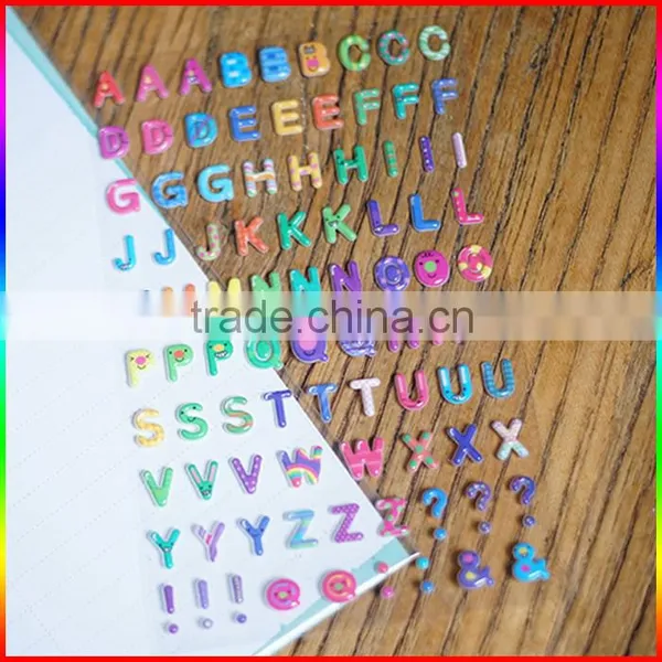 Beautiful Letter Puffy Sticker for Boys and Girls Learning photo-2