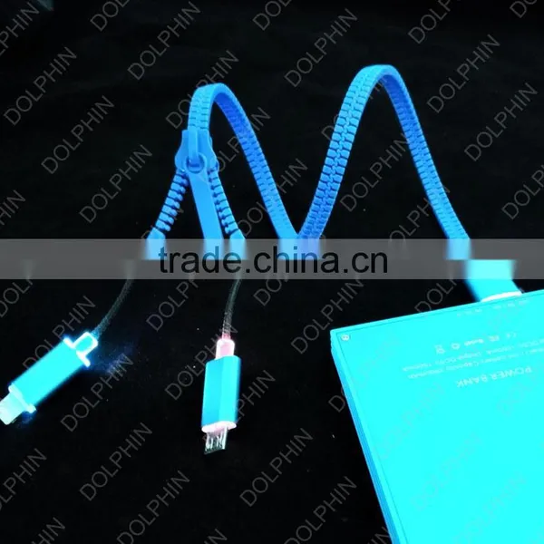 Mobile Accessories 2 in 1 Zipper Usb Cable for Iphone Charger photo-5