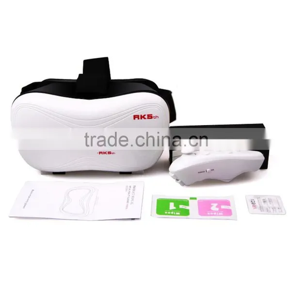 5th VR Case Headmount Virtal Reality Box 3D Glasses for IPhone 6/6 Plus Android Smartphone+Bluetooth Remote Controller photo-4
